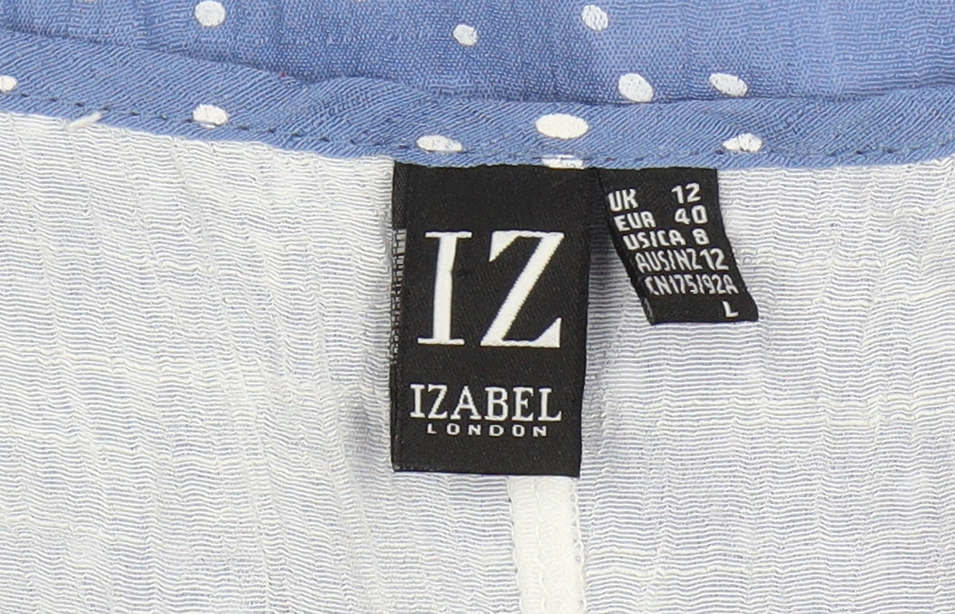 Womens UK Size 12 Izabel London Blue  Blouse