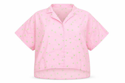 Womens UK Size M Noisy may Pink Basic Button-Up