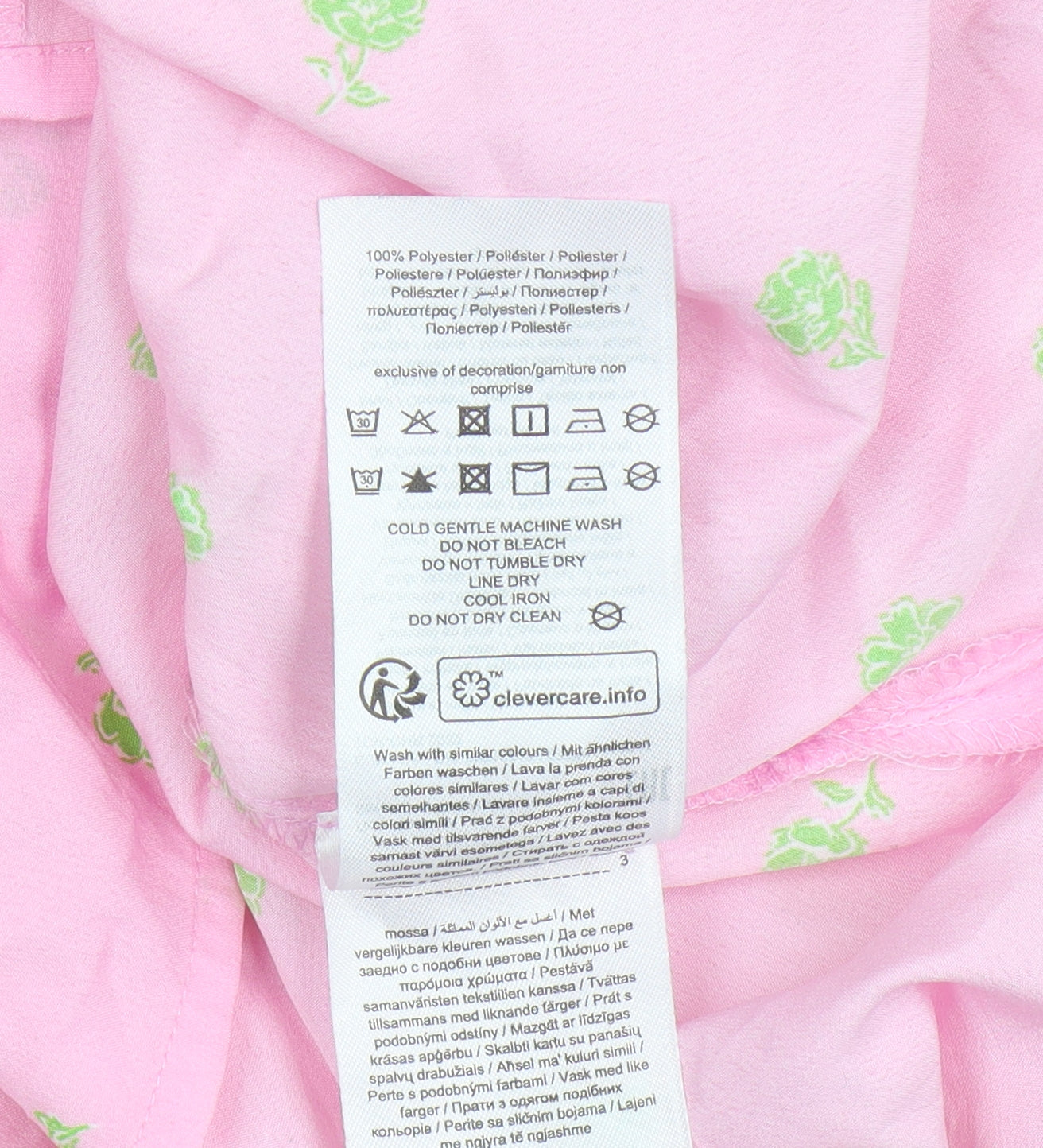 Noisy May Women's Pink Floral Button-Up Blouse M