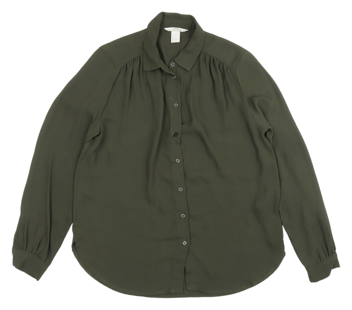 Womens UK Size 6 H&M Green  Button-Up