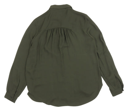 Womens UK Size 6 H&M Green  Button-Up