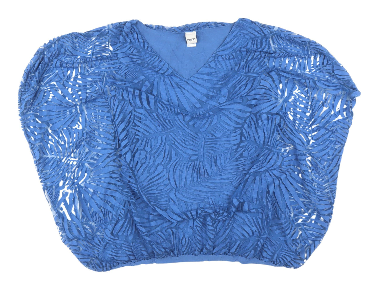 Womens UK Size 14 HEINE Blue Tunic Blouse