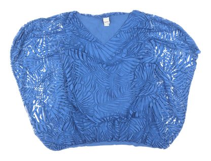Womens UK Size 14 HEINE Blue Tunic Blouse