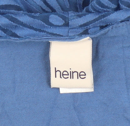 Womens UK Size 14 HEINE Blue Tunic Blouse