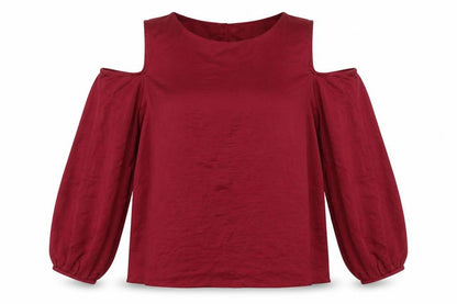 Womens UK Size 16 Wallis Red Basic Blouse