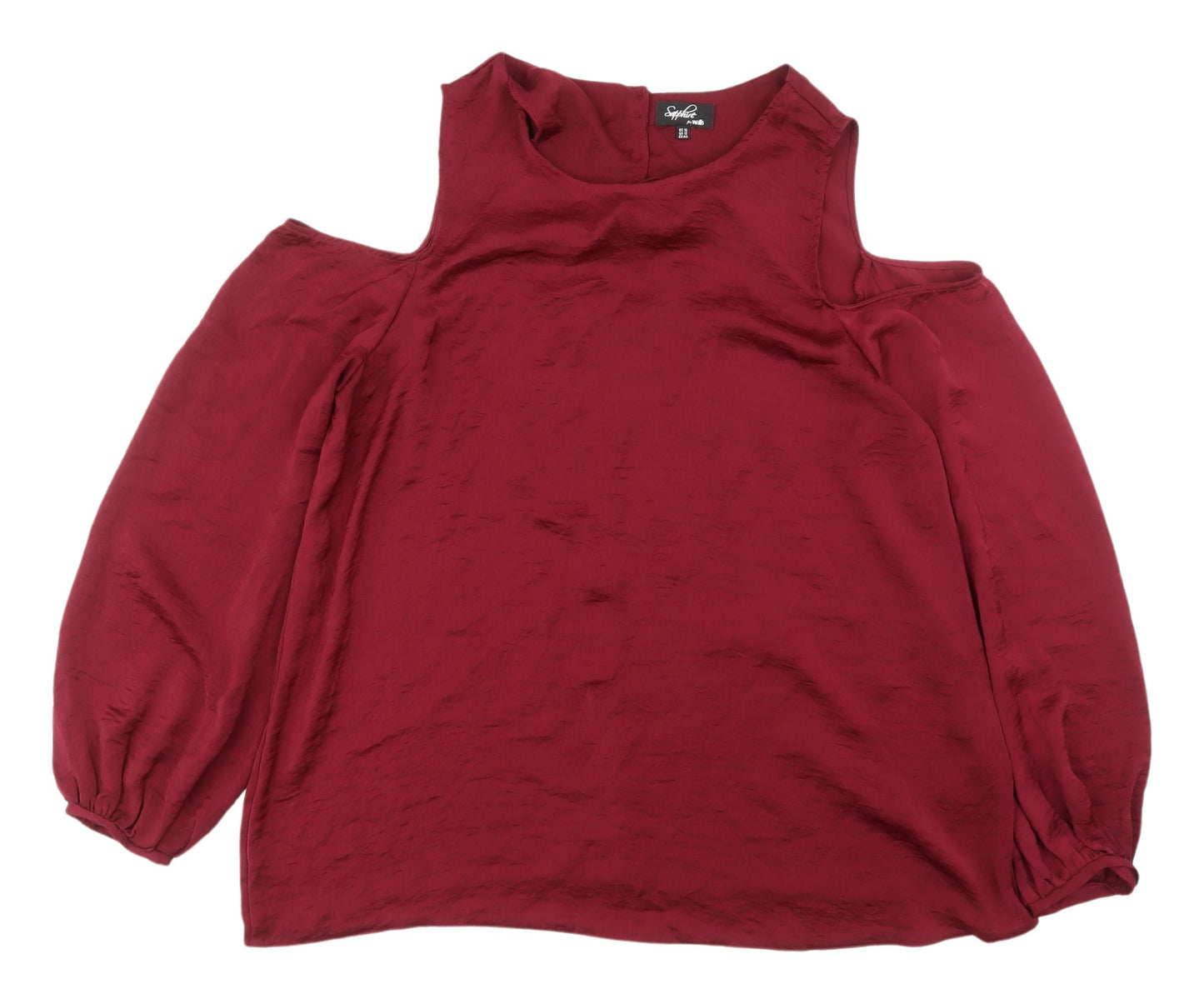 Womens UK Size 16 Wallis Red Basic Blouse