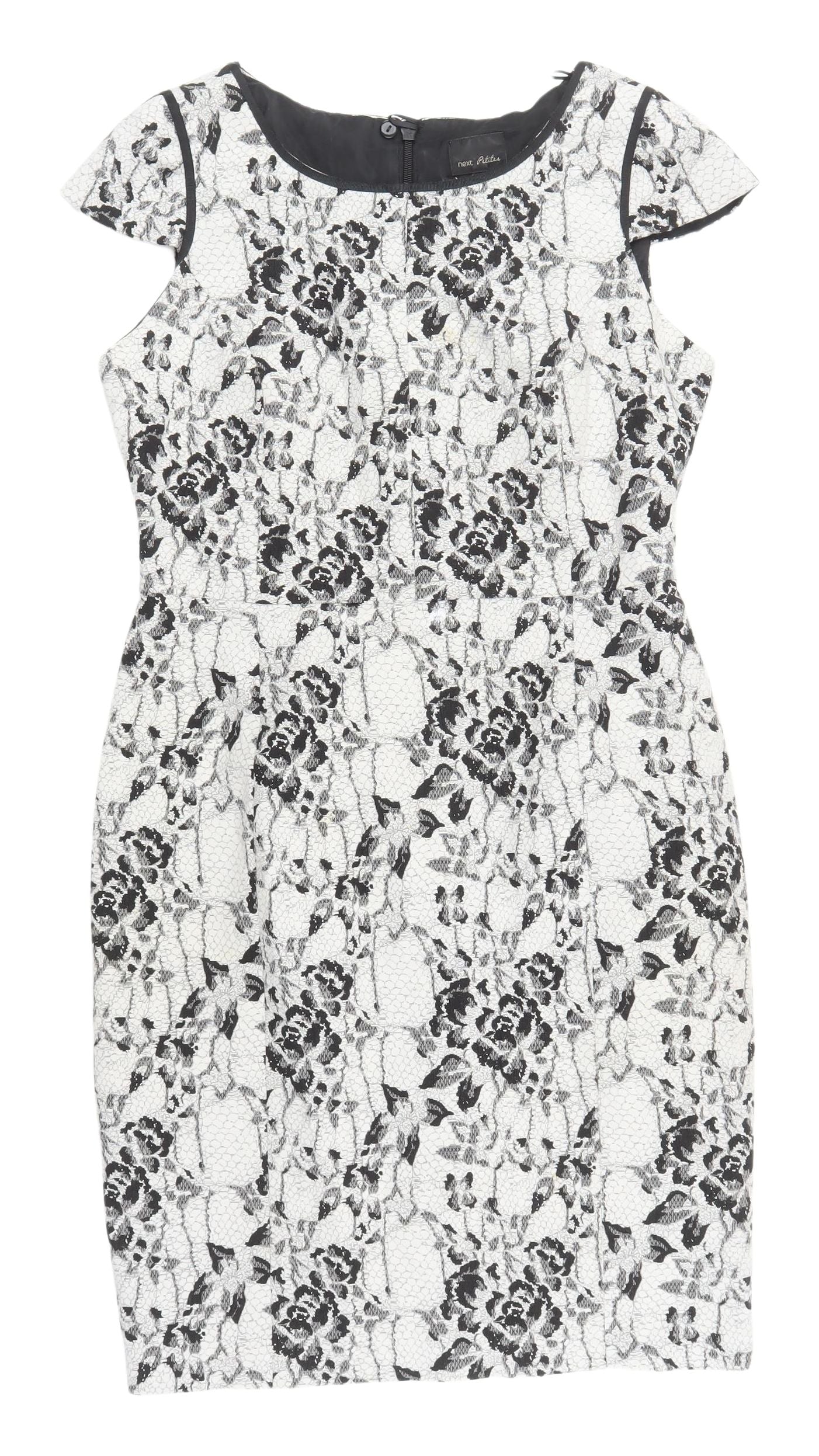 Next Women's Multicoloured Floral Sheath Dress Size 10