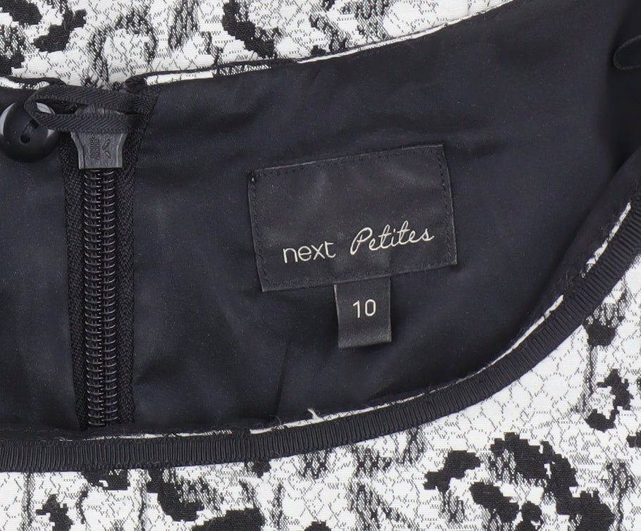 Next Women's Multicoloured Floral Sheath Dress Size 10