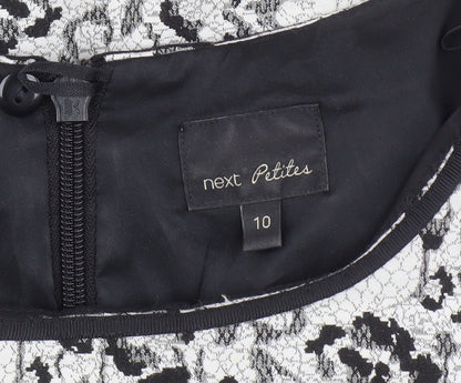 Next Women's Multicoloured Floral Sheath Dress Size 10