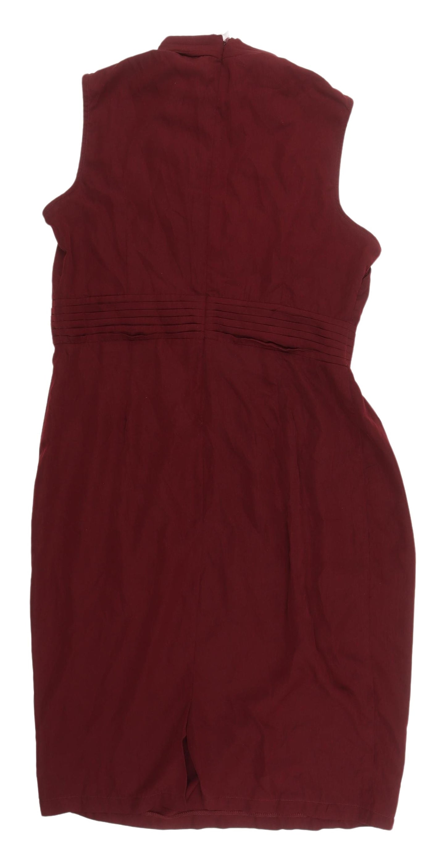 Lindy Bop Women's Red Bow Accent Sheath Dress Size 18