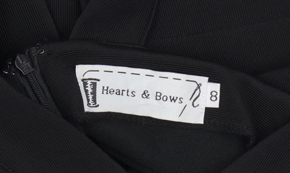 Hearts & Bows Women's Black Bodycon Dress Size 8