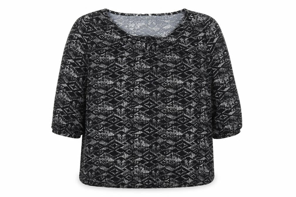 Womens UK Size 20 Pebble Bay Black Basic Blouse