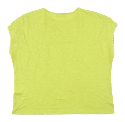 Womens UK Size XL Anna Rose Green Basic T-Shirt