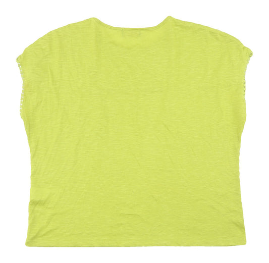 Womens UK Size XL Anna Rose Green Basic T-Shirt