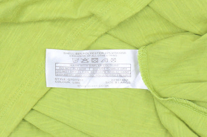 Womens UK Size XL Anna Rose Green Basic T-Shirt