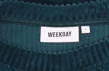 Womens UK Size L Weekday Green Pullover Jumper