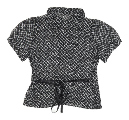 Womens UK Size 14 Marks and Spencer Black  Button-Up