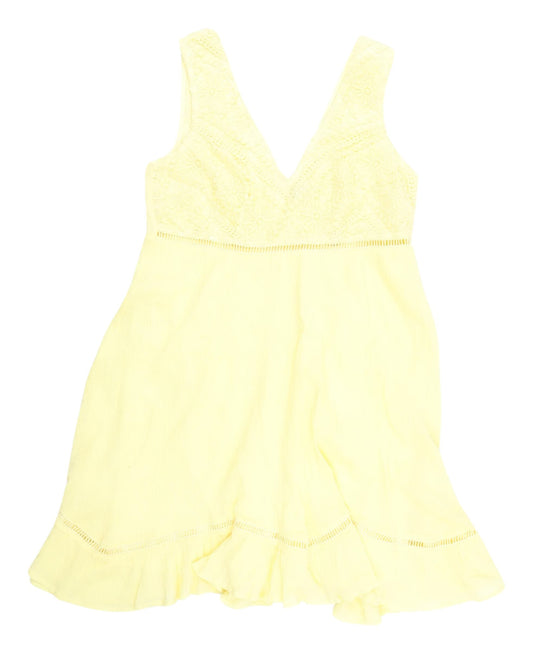 River Island Yellow A-Line Mini Dress, Size 8