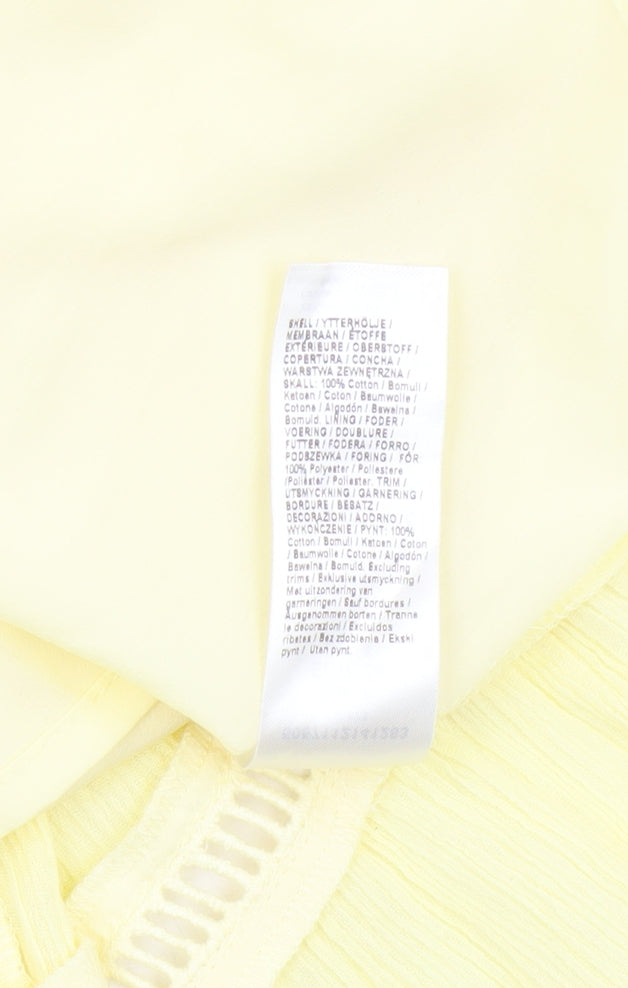 River Island Yellow A-Line Mini Dress, Size 8