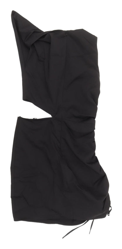 Zara Women's Black Asymmetric Cocktail Dress Size 8