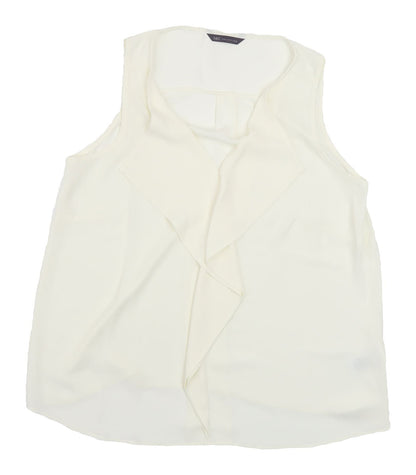 Womens UK Size 12 Marks and Spencer Ivory Basic Blouse