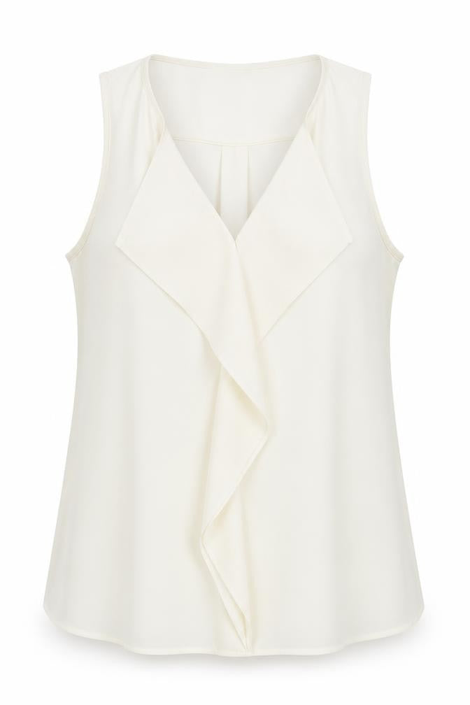 Womens UK Size 12 Marks and Spencer Ivory Basic Blouse