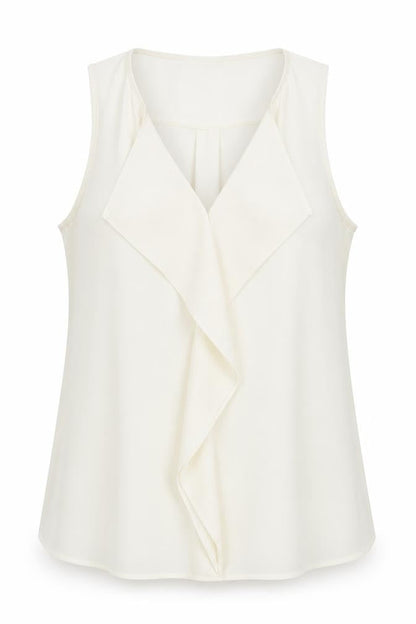 Womens UK Size 12 Marks and Spencer Ivory Basic Blouse