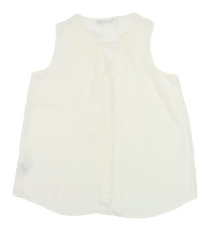 Womens UK Size 12 Marks and Spencer Ivory Basic Blouse