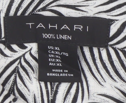 Womens UK Size XL Tahari Black Basic Blouse