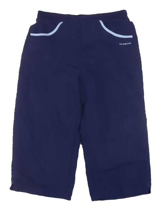 LA Gear Women's Blue Bermuda Shorts Size 16