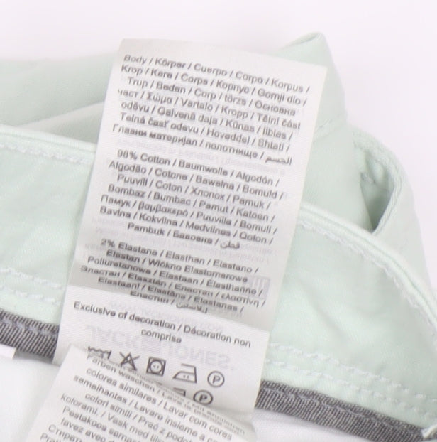 Jack & Jones Men's Green Chino Shorts, Size S, Casual Fit