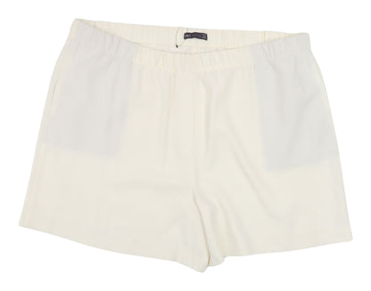 Marks and Spencer Women's White Regular Shorts 24