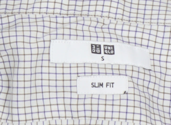 Uniqlo Men's Slim Multicoloured Check Shirt S