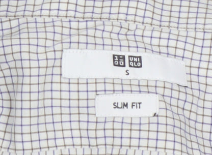 Uniqlo Men's Slim Multicoloured Check Shirt S