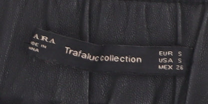 Zara Women's Black Belted Bermuda Shorts, Size S