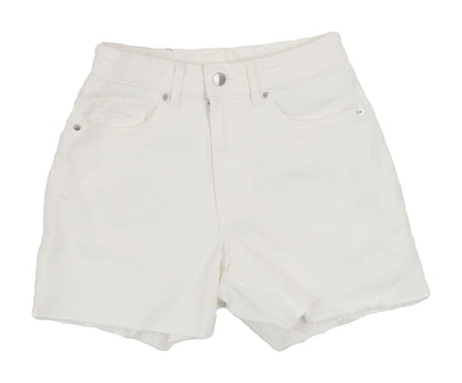 H&M Women's White Cut-Off Shorts Size 8 New