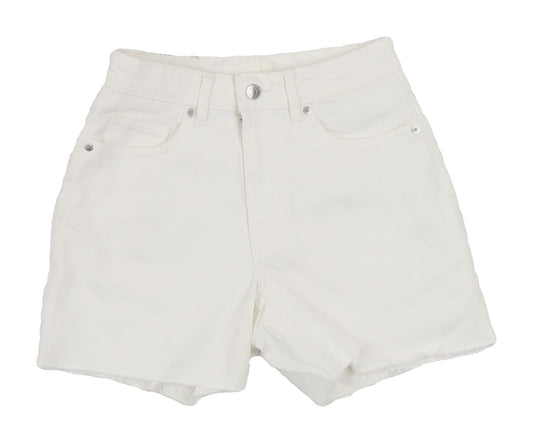 H&M Women's White Cut-Off Shorts Size 8 New