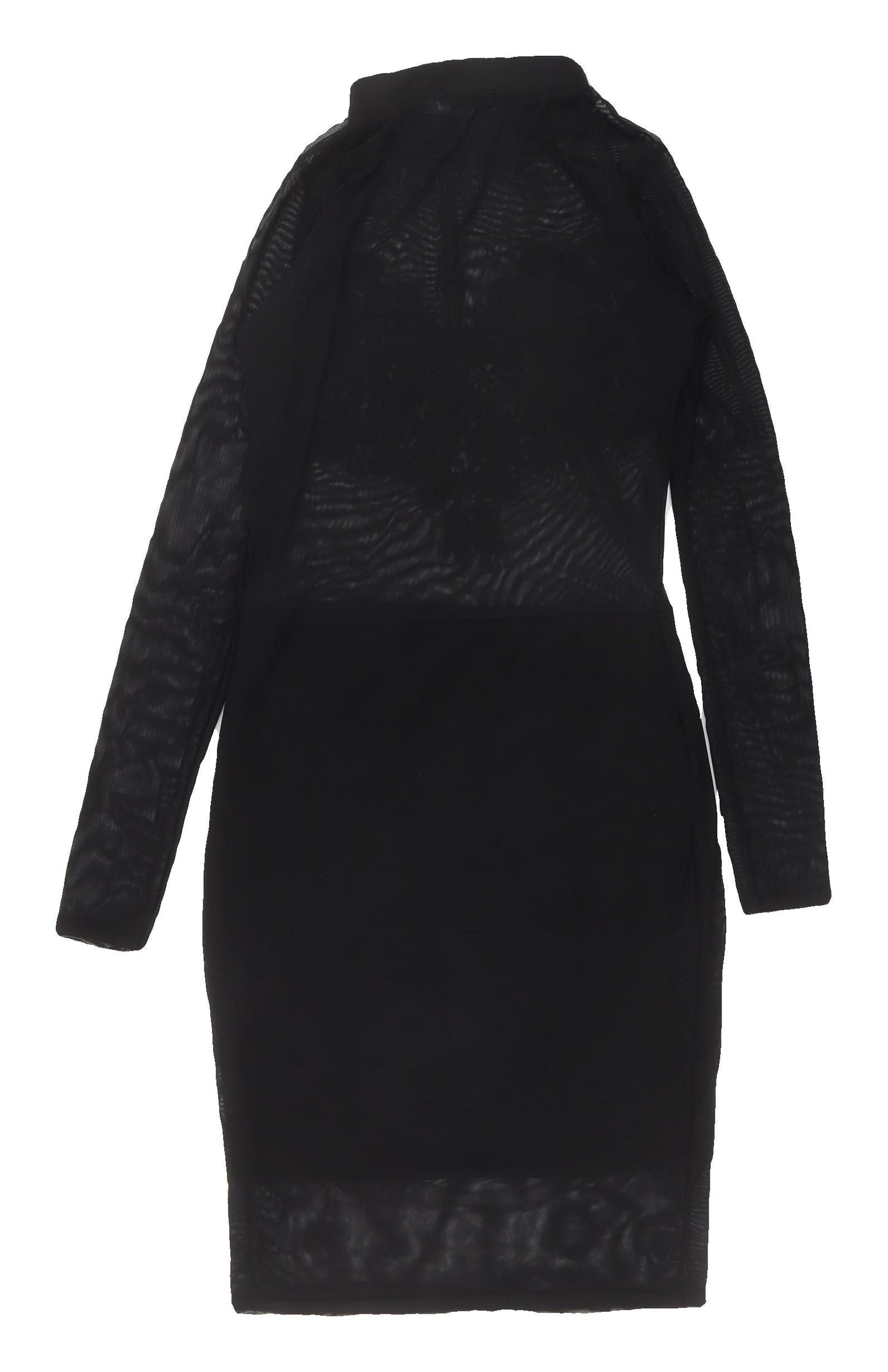 Ayanapa Black Bodycon Dress Women Size 8 Knee Length