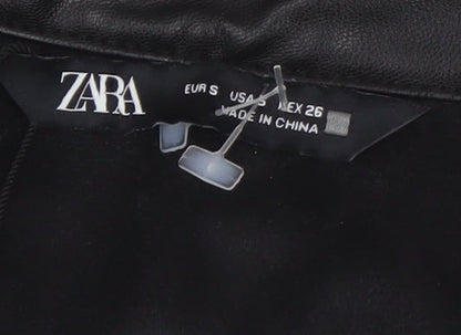 Zara Women's Black Collared Jacket Dress S