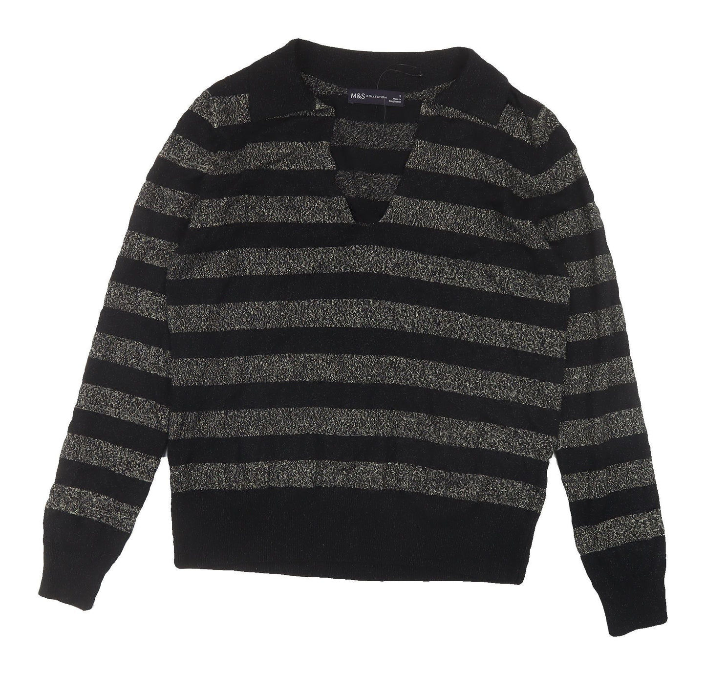 Womens UK Size S Marks and Spencer Black Jumper Jumper