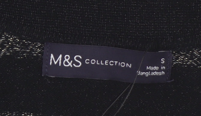 Womens UK Size S Marks and Spencer Black Jumper Jumper