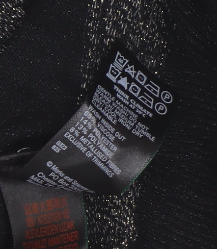Womens UK Size S Marks and Spencer Black Jumper Jumper