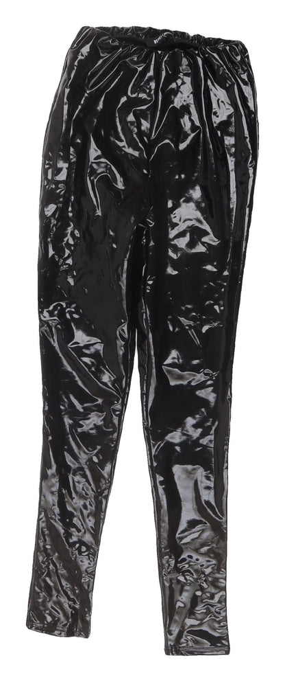Rebellion Black Coated Joggers for Women Size 4