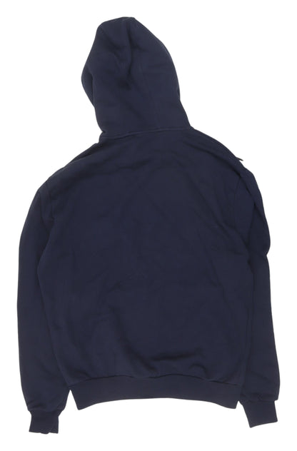 Mens UK Size M Bravian Blue Pullover Hoodie