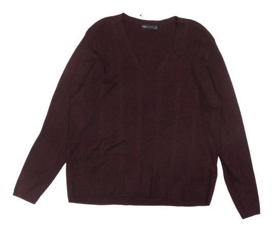 Womens UK Size 20 Marks and Spencer Brown Pullover Jumper