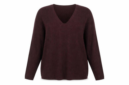 Womens UK Size 20 Marks and Spencer Brown Pullover Jumper