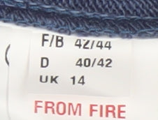 Womens UK Size 14 Afibel Blue Tunic Jumper