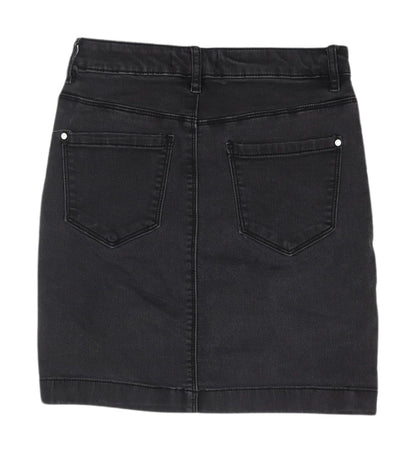 Missguided Women's Black Denim Pencil Skirt Size 6