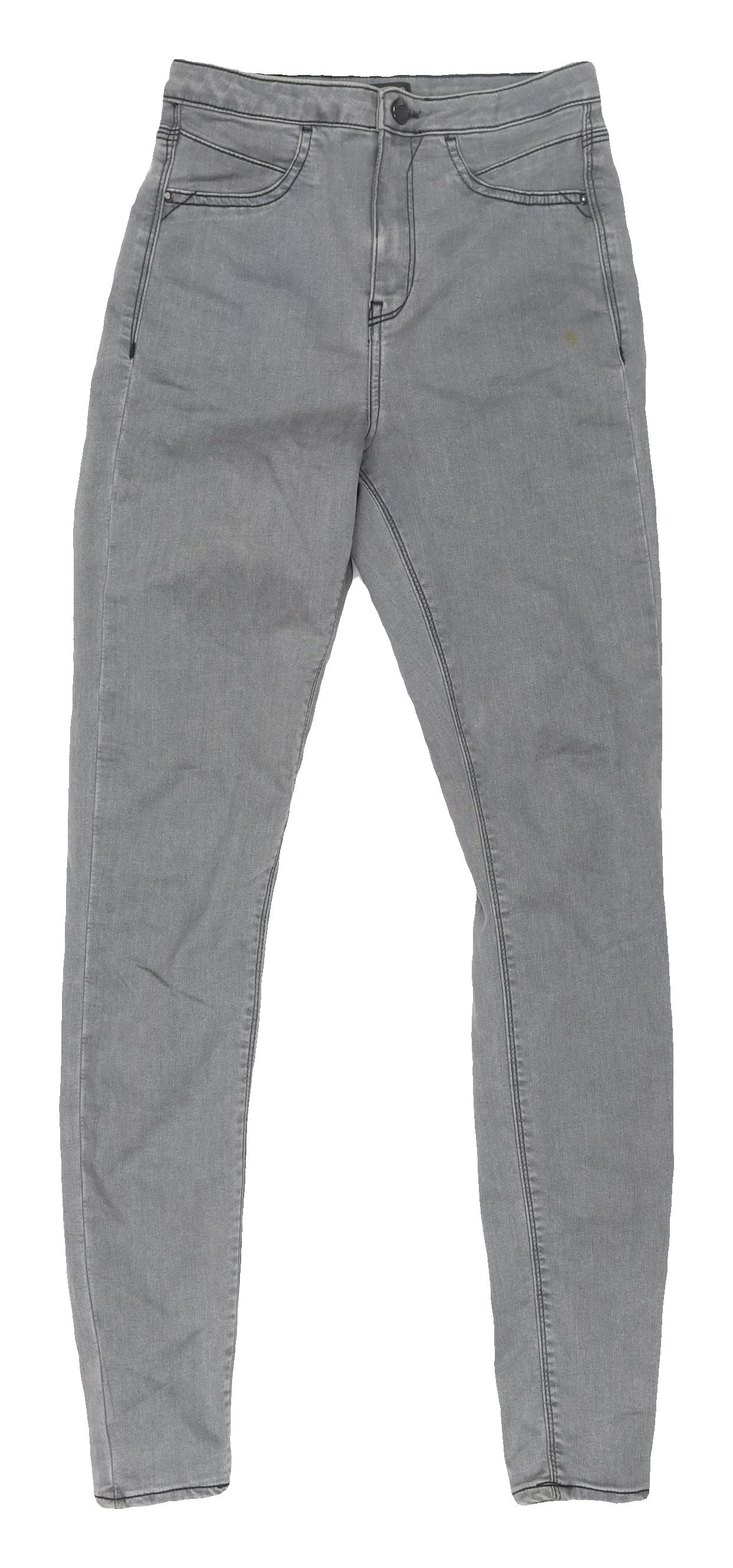 River Island Women's Grey Skinny Jeans Size 8