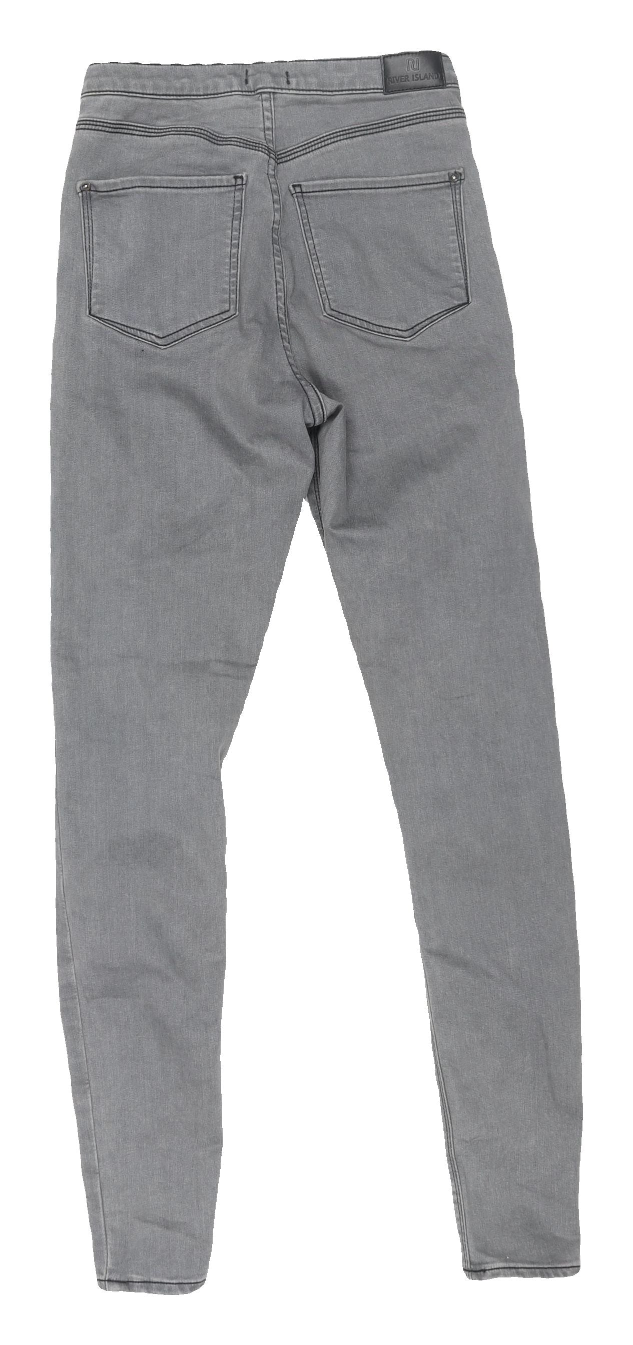River Island Women's Grey Skinny Jeans Size 8